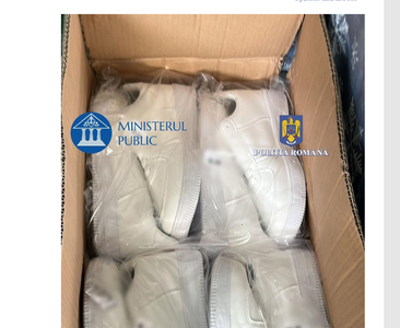 Bucureşti - Cinci percheziţii într-un dosar privind vânzarea de pantofi sport, purtând mărci consacrate, susceptibili a fi contrafăcuţi