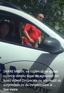 Constanţa: Poliţiştii fac cercetări pentru identificarea unui şofer care a lovit cu pumnii geamul unui autoturism aflat în trafic / Imaginile au fost postate pe o reţea de socializare / În maşina atacată se afla şi un copil care a început să plângă 