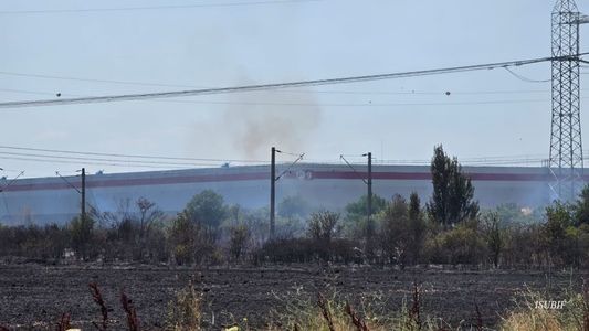 Ilfov - Incendiu de vegetaţie în Chiajna. Suprafata afectata este de aproximativ 5 hectare - FOTO