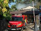 Incendiu la acoperişul unui restaurant din sectorul 1 al Capitalei - FOTO