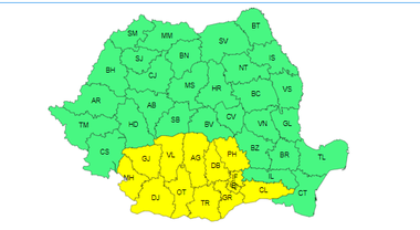Nouă avertizare de caniculă – Cod galben în Bucureşti şi 12 judeţe, duminică şi luni / Temperaturi între 34 şi 37 de grade / În majoritatea regiunilor va fi cald