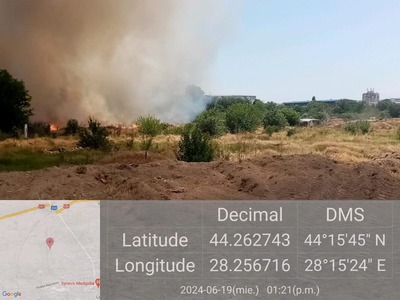 Primăria Medgidia, amendată de Garda de Mediu cu 65.000 de lei, după incendiile de vegetaţie uscată