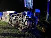 UPDATE - Accident grav în apropiere de Buzău - 12 persoane,  inclusiv 5 copii, au fost rănite după ce două autoturisme s-au ciocnit şi s-au răsturnat / Care este starea victimelor - FOTO