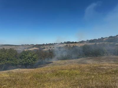 Vaslui: Intervenţie dificilă pentru stingerea unor incendii care s-au extins pe 50 de hectare / Focul ameninţa să ajungă la lanuri cu cereale şi locuinţe / Extinderea a fost oprită cu ajutorul plugurilor aduse să facă brazde - VIDEO
