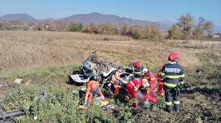 Accident feroviar în judeţul Maramureş -  O femeie şi un bărbat au murit, după ce maşina în care se aflau a fost lovită de un tren la o trecere la nivel peste calea ferată