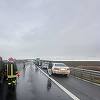 Şapte maşini implicate într-un accident rutier pe autostradă, în judeţul Timiş / Trafic îngreunat