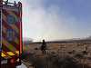 Vâlcea: Un incendiu a cuprins zece hectare de teren acoperit cu vegetaţie uscată. Focul  fost stins de către pompieri şi voluntari
