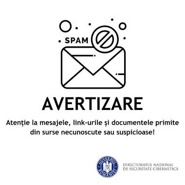 DNSC: Atenţie la mesajele, link-urile şi documentele primite din surse necunoscute sau suspicioase / Citaţii trimise în numele Interpol, Europol sau al Poliţiei Române, cu acuzaţii de infracţiuni grave

