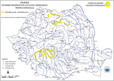 Cod galben de inundaţii în mai multe bazine hidrografice, de joi dimineaţă până vineri la prânz

