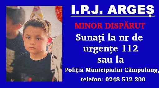 UPDATE - Argeş: Copil de 6 ani, dispărut din zona blocului în care locuieşte în Câmpulung /  Amplă acţiune de căutare / A fost găsit pe stradă