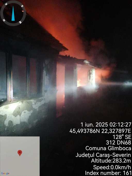 Caraş-Severin: Trupul carbonizat al unui copil de 9 ani, găsit de pompieri într-o casă afectată de incendiu
