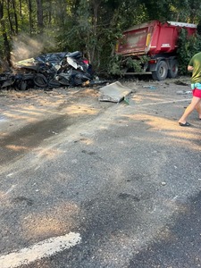 Accident grav pe şoseaua de centură a Capitalei - şoferul unuia dintre vehiculele implicate a decedat - FOTO
