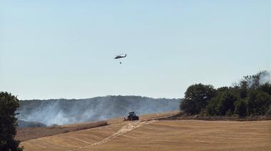 Zeci de hectare de pădure şi sute de hectare de mirişte, mărăciniş şi vegetaţie uscată, afectate de incendii, în judeţul Tulcea / În unele locuri, focul a fost provocat / La Niculiţel se intervine cu două elicoptere