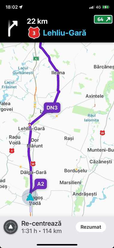 Trei incendii de vegetaţie perturbă traficul pe Autostrada Soarelui, în judeţul Călăraşi / Vizxibilitate scăzută /Circulaţia este oprită pe sensul de mers spre Capitală pe tronsonul kilometric  50 – 60