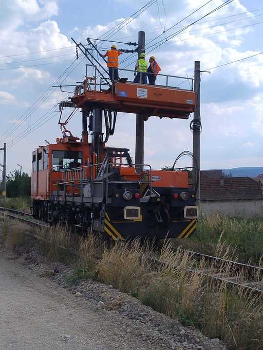 CFR: Circulaţie feroviară oprită temporar între staţiile Răstoliţa şi Topliţa din cauza unui copac prăbuşit

