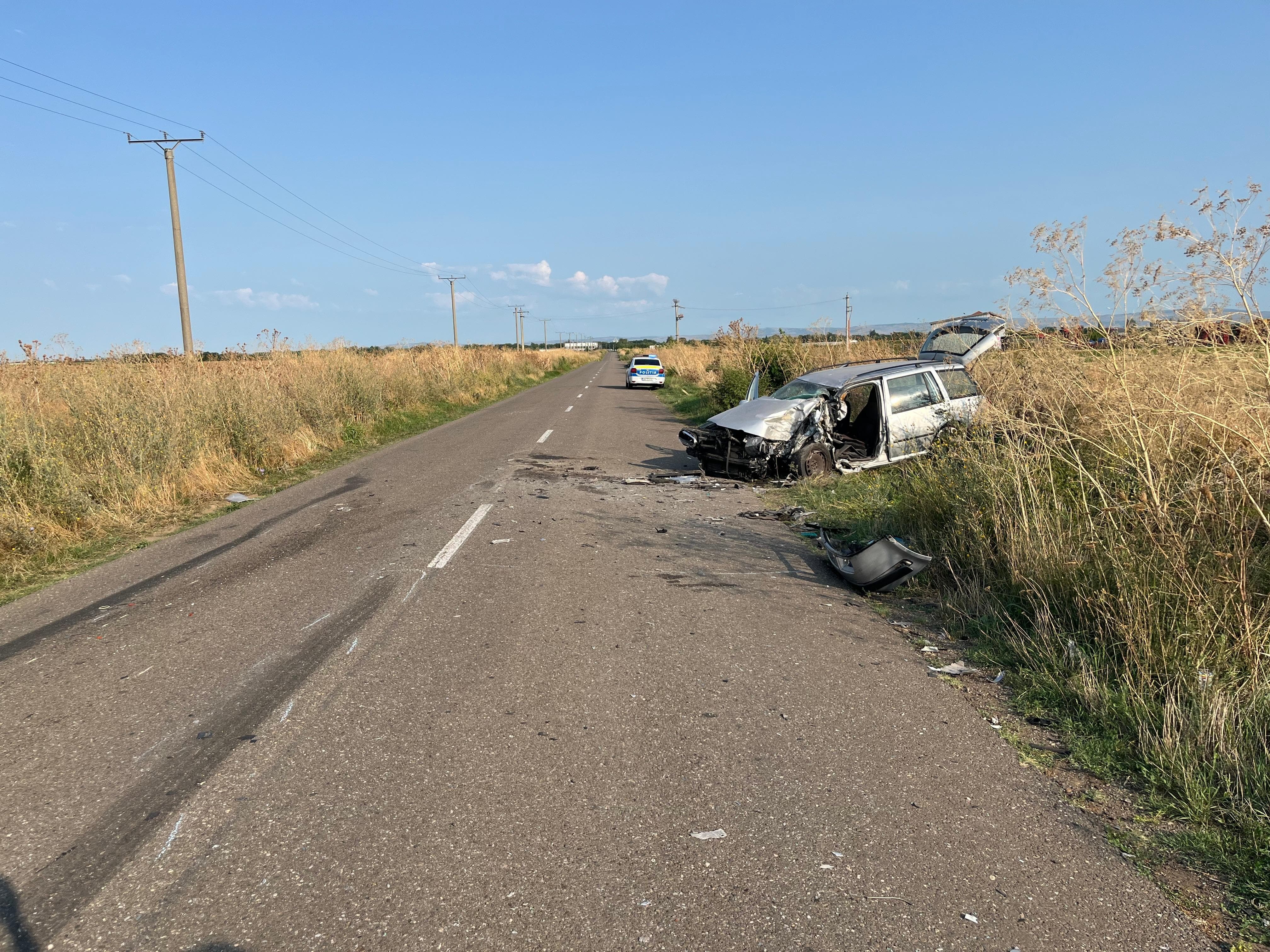 Buzău - Accident între un autoturism şi un TIR cu furaje. Un bărbat de 78 de ani a murit - FOTO
