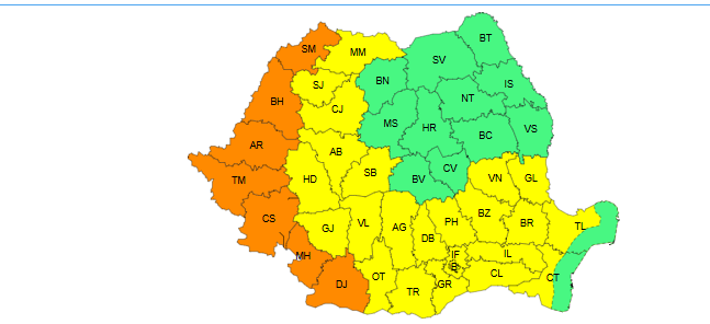 Caniculă şi temperaturi extreme de ridicate, până luni seară – Meteorologii anunţă că nopţile sunt tropicale / Au fost emise avertizări cod galben şi cod portocaliu 