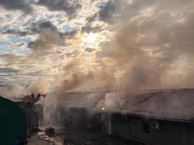 Incendiu în apropierea Capitalei. Arde un depozit de mase plastice din Buftea - FOTO, VIDEO
