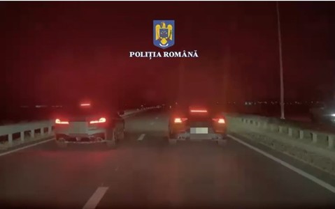 Dolj: Dosare penale pe numele a doi tineri care au organizat o cursă de maşini, pe un drum naţional - FOTO, VIDEO
