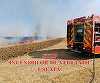 Prahova: Incendiu cu degajări mari de fum, în apropiere de Ploieşti. Focul s-a extins pe 80 de hectare
