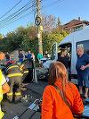 UPDATE - Plan Roşu de Intervenţie în judeţul Constanţa, după un accident în care sunt implicate un microbuz şi un autoturism / Trafic blocat în zonă / 13 persoane, la spital - FOTO 