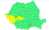 Averse însemnate cantitativ şi intensificări temporare ale vântului, până vineri seară / A fost emis cod galben pentru mai multe judeţe ale ţării

