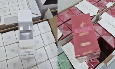 Produse susceptibile a fi contrafăcute, în valoare de peste 1,2 milioane de lei, găsite de poliţiştii de frontieră de la Giurgiu în mai multe autocare şi autoturisme