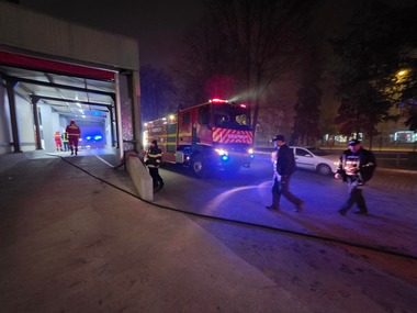 Alba: Incendiu la subsolul Spitalului Judeţean de Urgenţă Alba. Autorităţile au activat planul roşu de intervenţie - FOTO / VIDEO