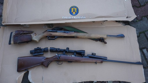 Peste 4.500 de arme de foc au fost confiscate, anul trecut, de Poliţia Română
