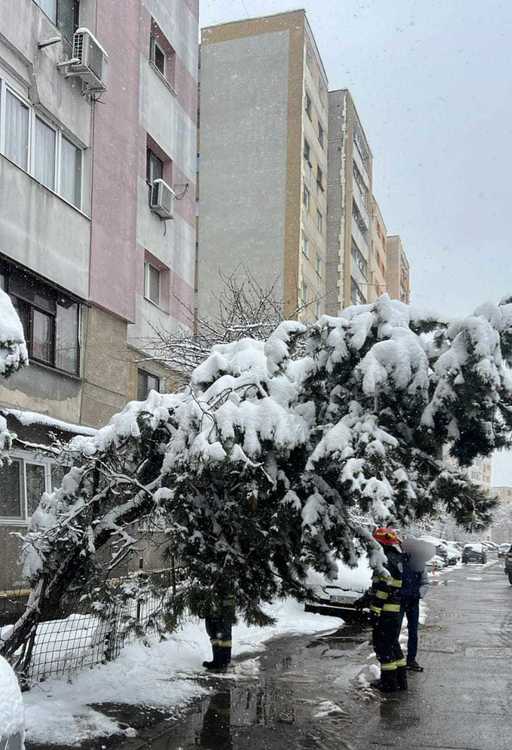 COD GALBEN DE VISCOL - Intervenţii IGSU în 11 localităţi din 6 judeţe - 21 de maşini şi 40 de  persoane, blocate /Aproape 2000 de consumatori, fără energie electrică /2 sectoare de DN închise/ Echipaj medical dus cu autoşenilata la doi copii bolnavi