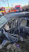 UPDATE - Argeş: Bărbat mort după ce maşina pe care o conducea s-a răsturnat. O femeie aflată în autoturism a suferit leziuni / Accidentul, posibil pe fondul oboselii
