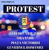 Sindicaliştii din apărare şi ordine publică, protest în Piaţa Victoriei – Ei se opun creşterii vârstei de pensionare / Scrisooare către Guvern