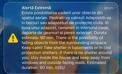 Nouă avertizare RO-Alert pentru nordului judeţului Tulcea / Se aud explozii provenite de pe teritoriul ucrainean