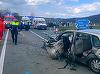 UPDATE - Hunedoara: Patru persoane, rănite într-un accident rutier produs pe DN 66 / Un bărbat de 74 de ani a murit/ Cauza accidentului/ Trafic rutier reluat - FOTO
