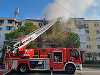 Incendiu puternic într-un apartament din Craiova / Intervin mai multe echipaje de pompieri - FOTO