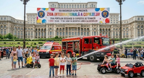 Ziua Copilului, celebrată la Palatul Cotroceni / ”Porţi Deschise” la Camera Deputaţilor / Expoziţie cu tehnică a ISU Bucureşti-Ilfov