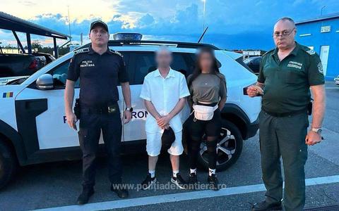 Un cetăţean bulgar urmărit internaţional şi o minoră dată dispărută, prinşi în timp ce încercau să intre în România cu documente de identitate ale altor persoane - FOTO
