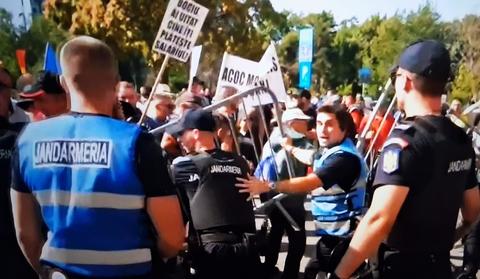 Jandarmii au aplicat zece amenzi în urma protestului oierilor din Capitală