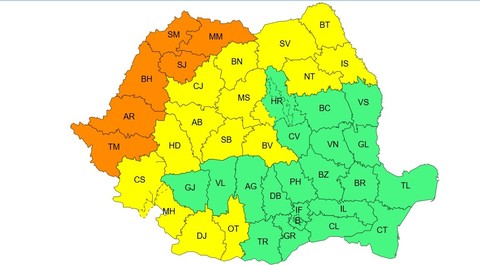 Încă o zi caniculară – În multe zone temperaturile ajung la 37 de grade, iar în judeţele Timiş, Arad, Bihor, Satu Mare, Sălaj, Maramureş va fi cod portocaliu


