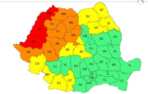 Valul de caniculă se extinde şi se înteţeşte – Cod roşu emis pentru judeţele Satu Mare, Bihor şi Arad / Temperaturile vor depăşi 40 de grade / Avertizări cod galben şi cod portocaliu