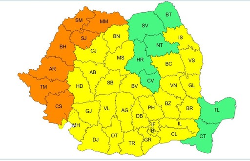 Zi deosebit de caldă în cea mai mare parte a ţării – Temperaturile pot ajunge până la 39 de grade / Avertizări emise de meteorologi