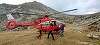 Turistă din Germania care s-a accidentat la o gleznă, în Munţii Retezat, evacuată de salvamontişti cu un elicopter