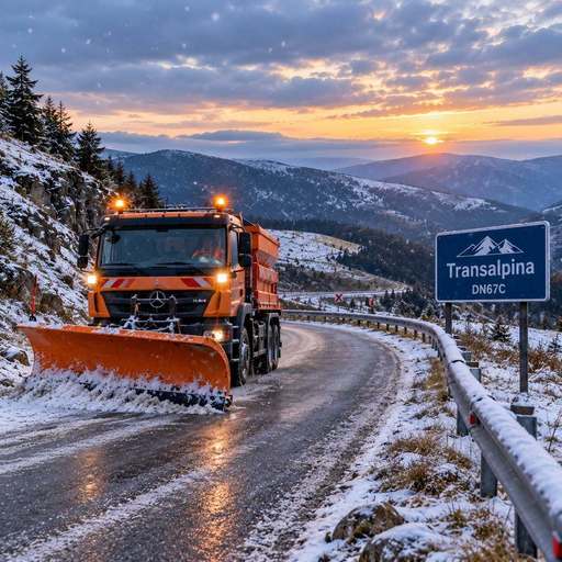 Lapoviţă şi ninsoare pe Transalpina – Drumarii anunţă că deocamdată nu se impun restricţii de trafic / Circulaţia pe sectorul Rânca – Obârşia Lotrului este deschisă până la ora 20.00

