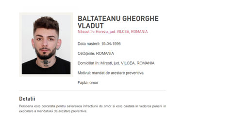 Iubitul tinerei care a fost găsită moartă într-o valiză, pe râul Olt, adus în ţară din Elveţia / Va fi dus la Vâlcea pentru punerea în executare a mandatului de arestare