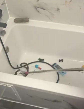 Şarpe descoperit într-o cadă, în timp ce o femeie se pregătea să îmbăieze copilul – VIDEO