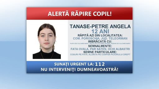 Alertă răpire copil în judeţul Teleorman – O fată de 12 ani ar fi fost urcată într-un autoturism, împotriva voinţei sale, de către trei persoane / Unul dintre bărbaţi a fost identificat - FOTO