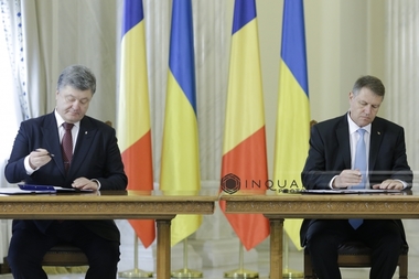 Iohannis şi Poroşenko au discutat despre canalul Bâstroe, podul de pe Tisa şi patrularea comună a frontierei