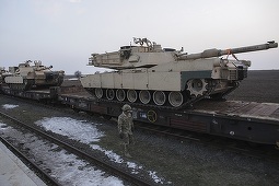 Aproximativ 500 de militari americani şi mai multe tancuri M1 Abrams au ajuns la Baza Militară de la Mihail Kogălniceanu. FOTO. VIDEO