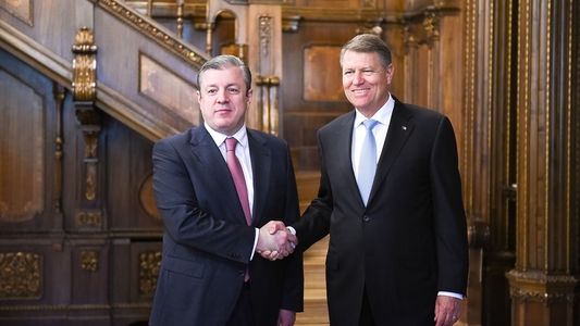 Premierul Georgiei a discutat cu Iohannis despre demararea de proiecte comune în domeniile energiei şi transporturilor