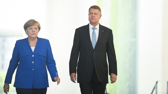 Iohannis: Au apărut sincope în relaţia UE-SUA şi ne străduim să reluăm relaţiile bune. Merkel: Avem subiecte controversate